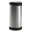 Curver Curver Pedal Bin Deco Oval 40L Silver Trash Can Waste Container Rubbish Bin 1