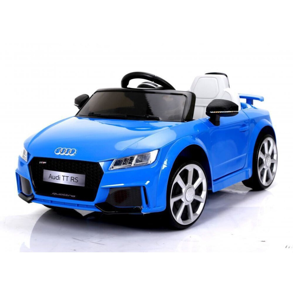 Blue Audi TT RS 6V Electric Ride On Car Kids Ride On Audi Car on OnBuy