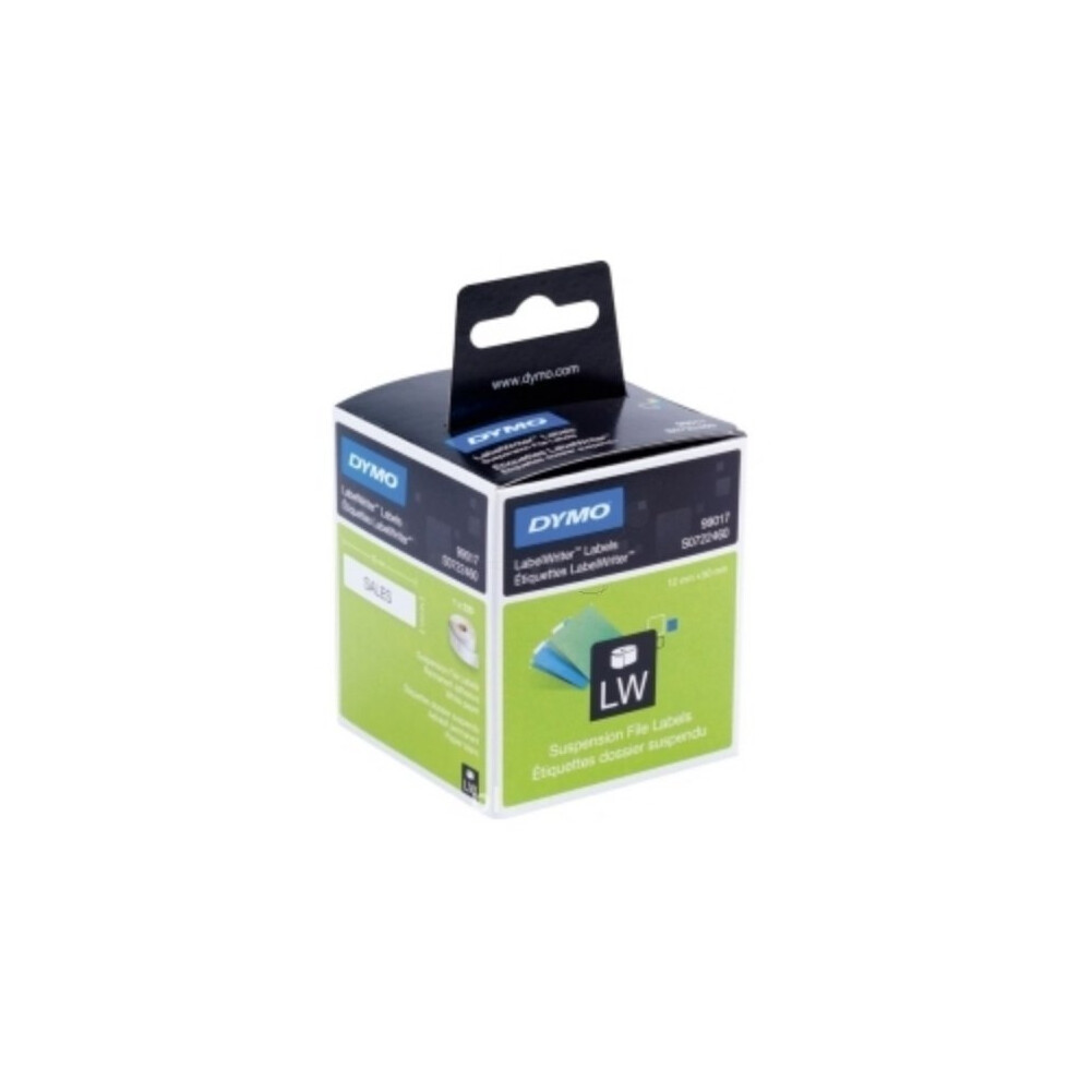 DYMO Authentic Self Adhesive LW 220 Suspension File Labels,12 mm x 50mm, 1 Roll