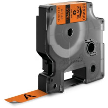 DYMO Rhino - Industrielle Vinyl-Etiketten 12mm x 5,5m - Schwarz auf Orange