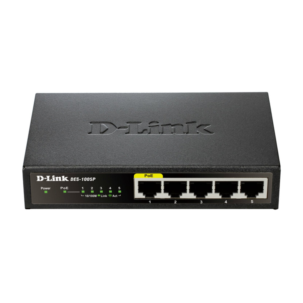 D-Link Des-1005P/E Unmanaged Network Switch L2 Fast Ethernet... 790069370908