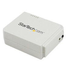 STARTECH Serveur d'impression USB 2.0 sans fil N - Port Ethernet 10/100 Mb/s - 802.11 b/g/n et 150 Mb/s - Blanc
