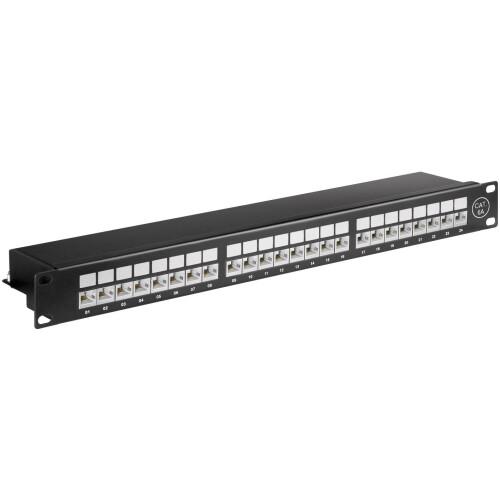 MicroConnect Cat6a 24 port 19" Patch Panel