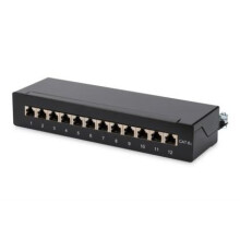 Liittimien taulu - DIGITUS - DN-91612SD-EA - RJ-45 X 12 - 1U - Musta