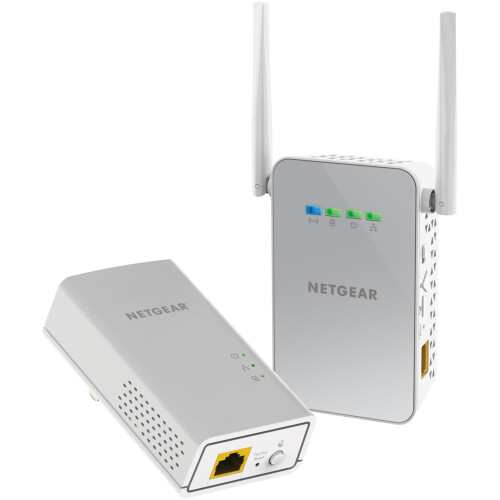 Netgear NETGEAR 2er-Pack Gigabit-Adapter CPL 1000 + Wifi PLW1000-100PES