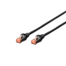 Digitus DK-1644-0025-BL-10 0.25m Cat6 S/FTP (S-STP) Black...