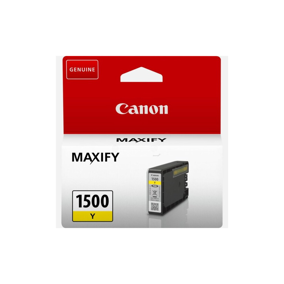 Canon 9231B001 (PGI-1500 Y) Ink cartridge yellow, 300 pages, 5ml