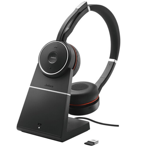 Jabra Jabra Evolve 75 UC Stereo Binaural Head-band Black, Red headset