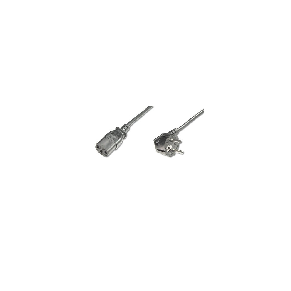 Digitus Ak-440100-025-S 2.5M Cee7/7 C13 Coupler Power Cable Black 4016032311737