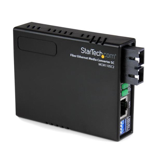 StarTech.com Multimode SC Ethernet glasvezel converter 10/100 - STARTECH - MCM110SC2EU - 2 poort(en) - 2 km