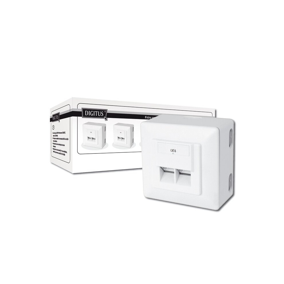 Digitus Modular Wall Outlet Cat6 Rj-45 Wire Connector 4016032175742