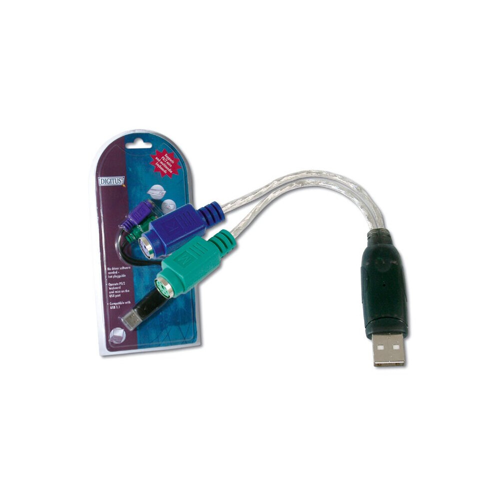 Digitus Usb To Ps/2 Adaptor Interface Cards/Adapter 4016032117933
