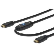 Cabo HDMI A/M 15,0m - ASSMANN Electronic - Duplo blindagem - Transmissão 3D - Preto