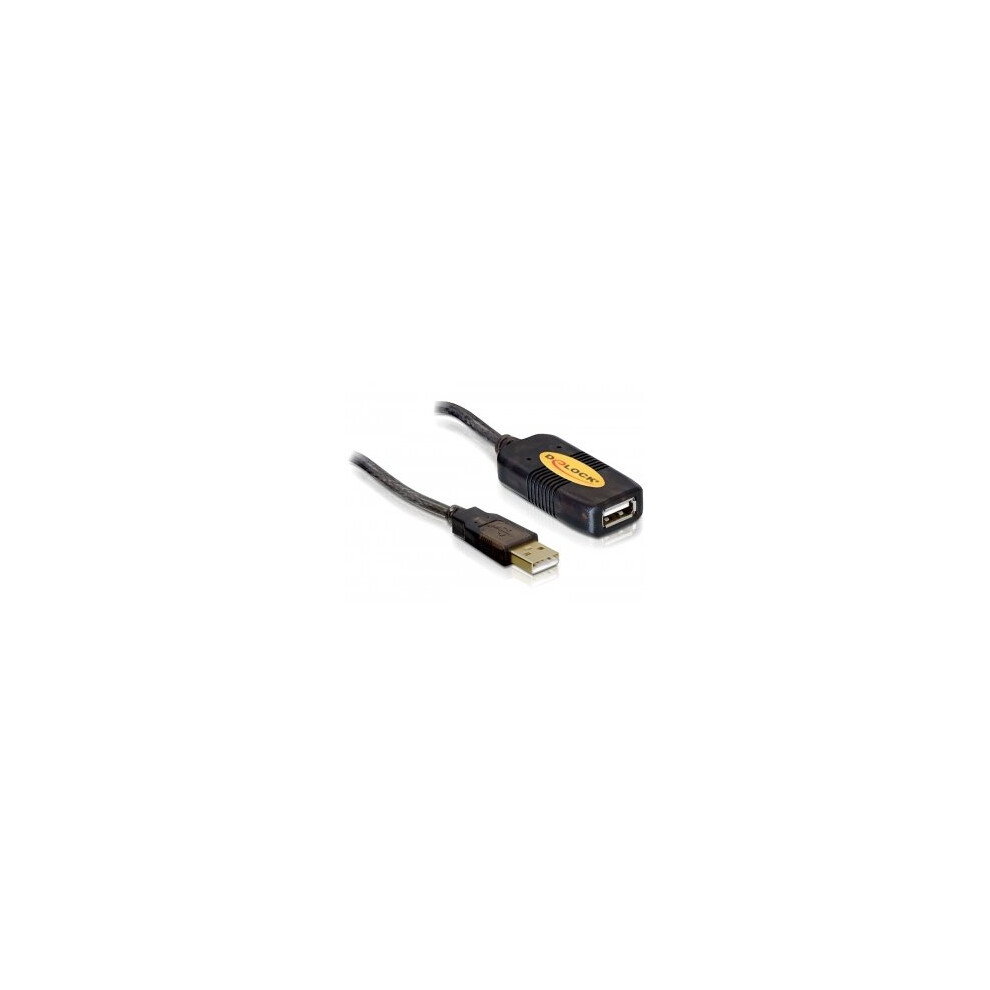 Delock Usb 2.0 Extension, 10M 10M Male Female Usb Cable Black 4043619824465