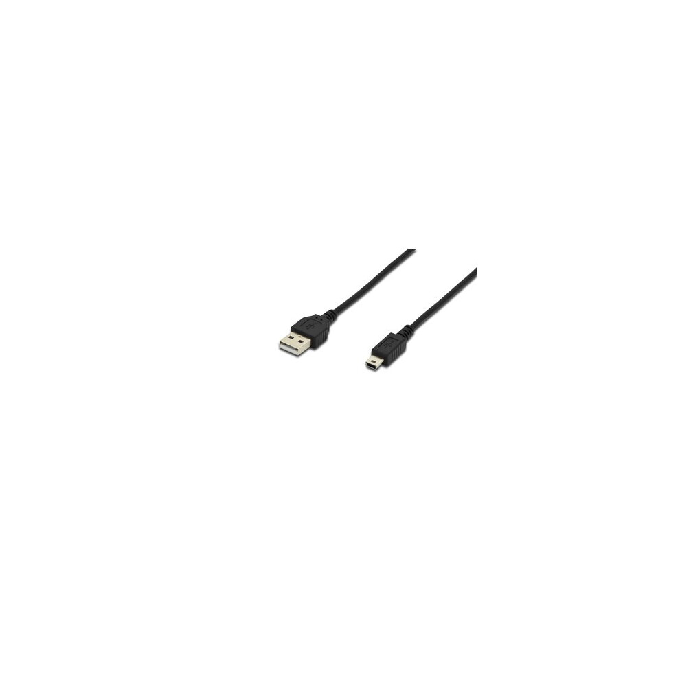 Digitus Ak-300130-018-S 1.8M Usb A Mini-Usb B Male Male Usb... Black 4016032336716