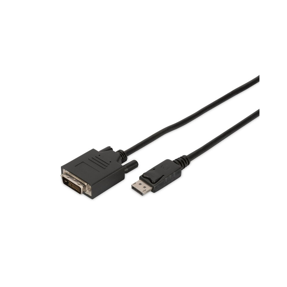 Digitus Db-340301-020-S 2M Displayport Dvi Video Cable Adapter Black 4016032292234