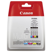 Canon 0386C004 (571) Ink cartridge multi pack, 7ml, Pack qty 4