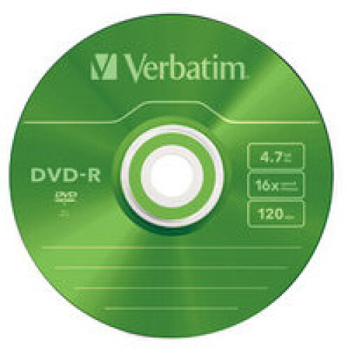 Verbatim Verbatim DVD-R 16x - 5er Pack - Slim Case - 4,7 Go - Farbe