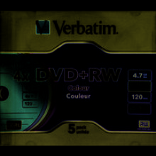 DVD vergine Verbatim DVD+RW x5