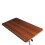 Homcom HOMCOM C-Shaped Mobile End Table Nightstand with Casters Brake Walnut 5