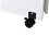 Homcom HOMCOM Mobile Drop Leaf Dining Table Folding Desk w/ 2 Wheels White 7