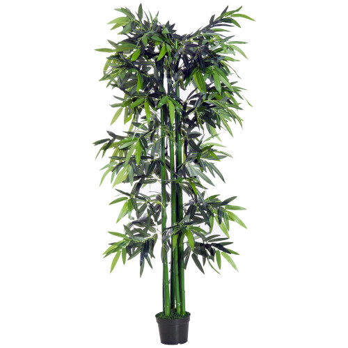 Outsunny Outsunny 6ft Artificial Bamboo Tree | Large Fake Bamboo Plant