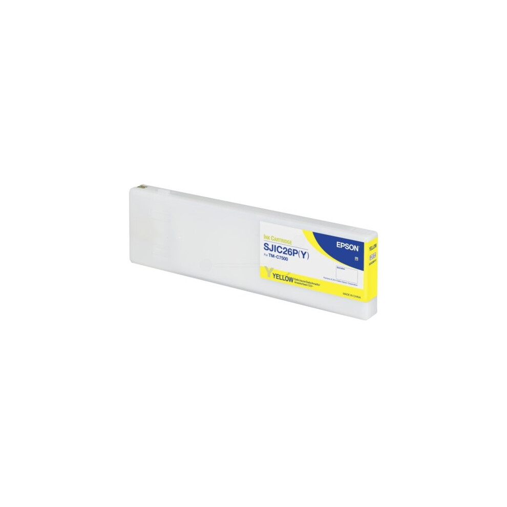 Original Epson SJIC26P(Y) Yellow Ink Cartridge (C33S020621) - Image 5