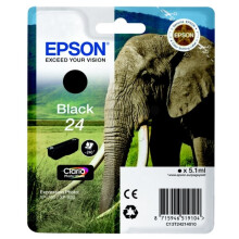 Epson C13T24214022 (24) Ink cartridge black, 240 pages, 5ml