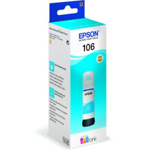 Tanque de tinta original 106 - 70 ml - Cian - EPSON - EcoTank ET-7700, ET-7750, L7160, L7180