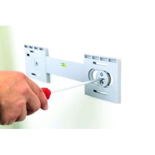 Croydex Croydex Rookley Vertical Mirror Hang 'N' Lock Illuminated, Wall Hung 1