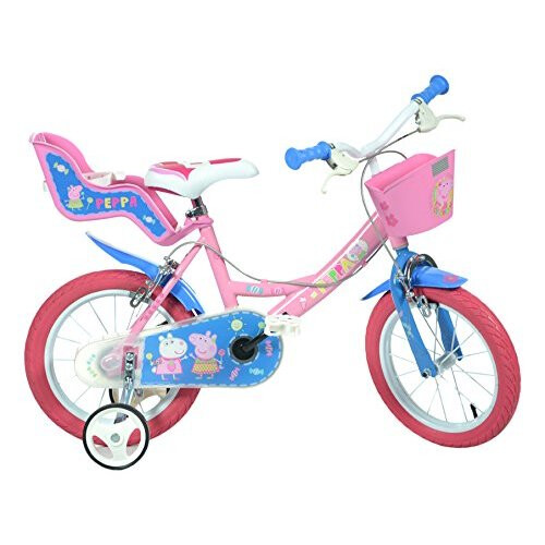 Dino Bikes (14" Wheel) Peppa Pig Children's Bicycle - Pink