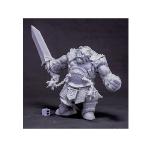 Reaper Miniatures Fire Giant Warrior (groot) #77616 Botten Ongeverfd plastic mini