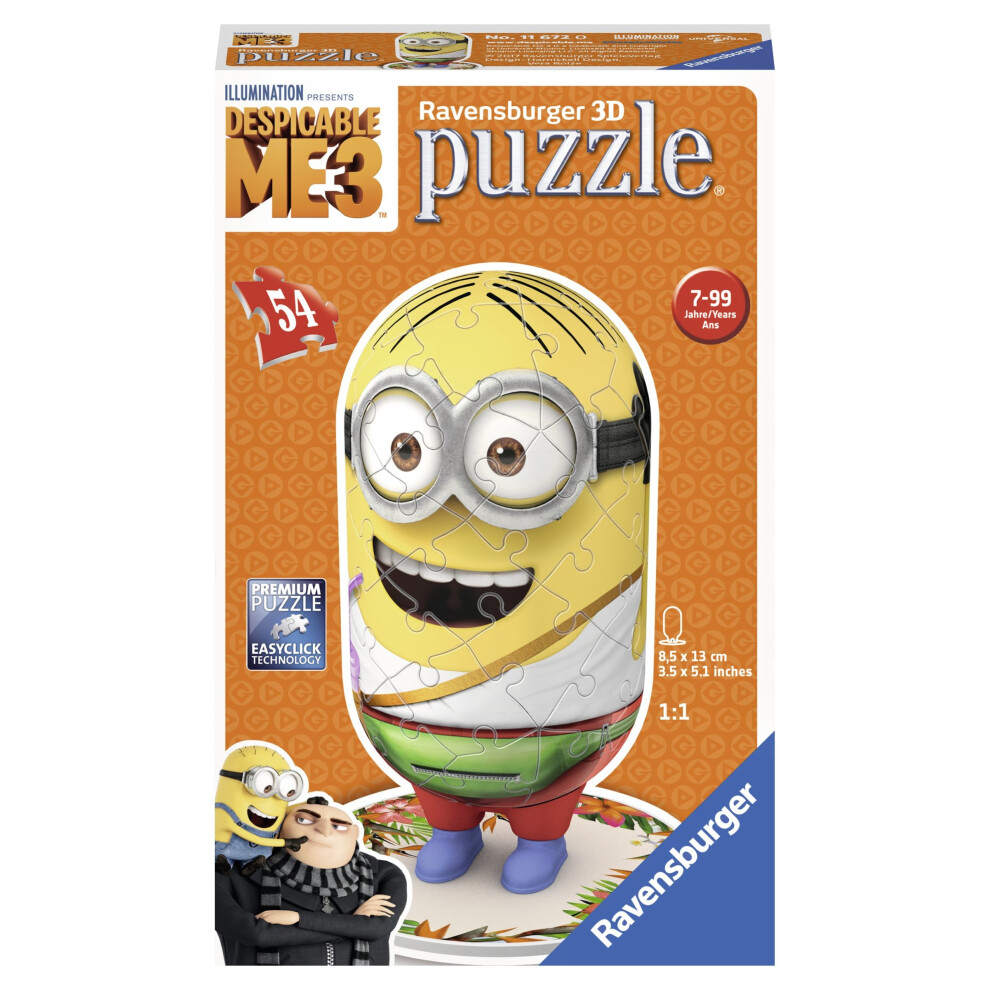 Ravensburger 11672 Despicable Me 3 Minions 54 Piece 3D Jigsaw Puzzle