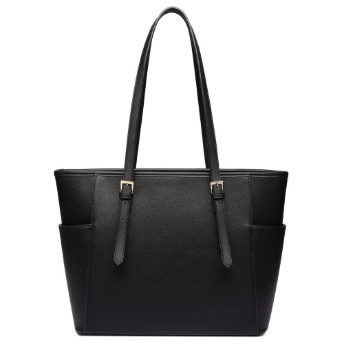 Miss Lulu (Black 1642) Women's Adjustable PU Leather Shoulder Bag 2