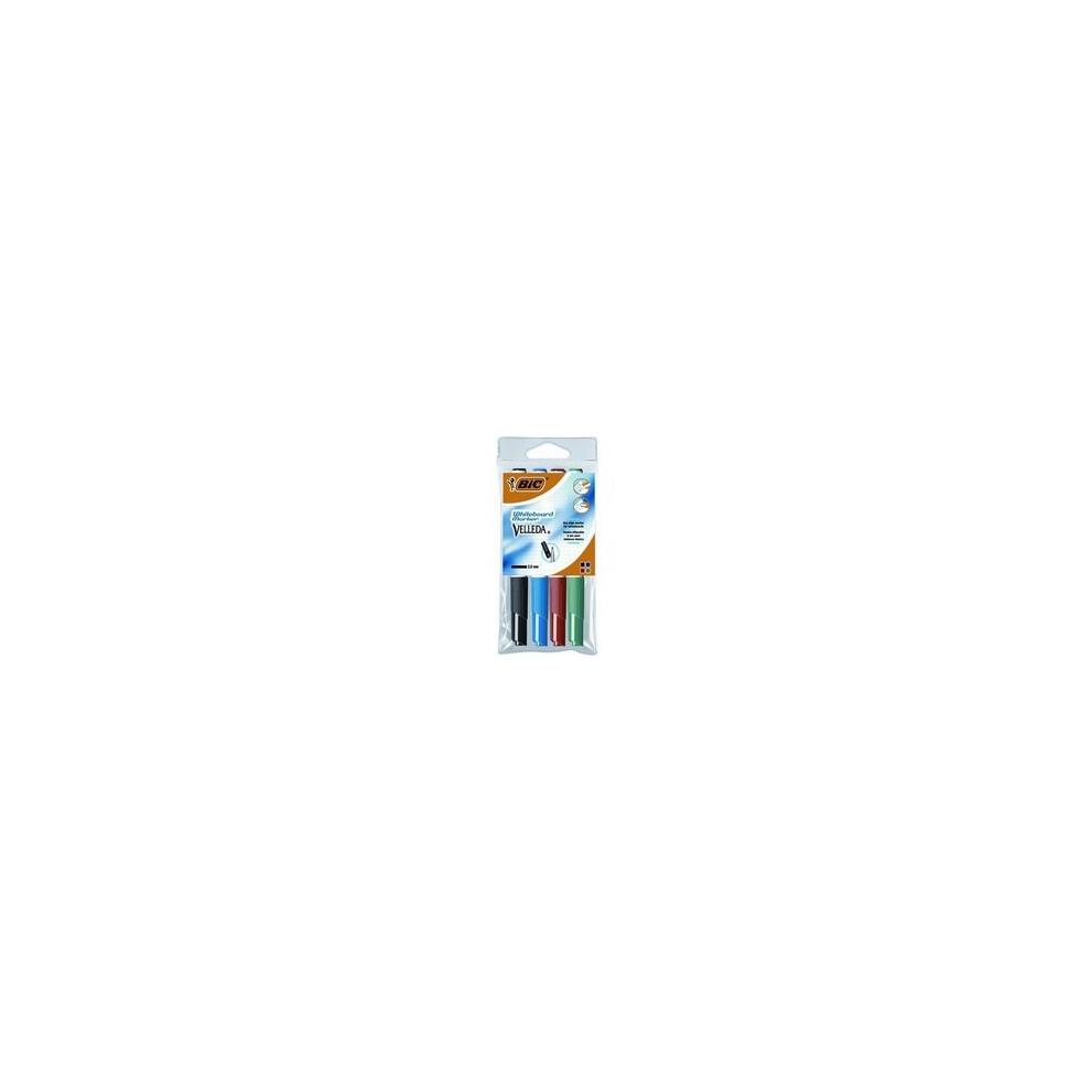 BIC Velleda Black,Blue,Green,Red 4pc(s) marker