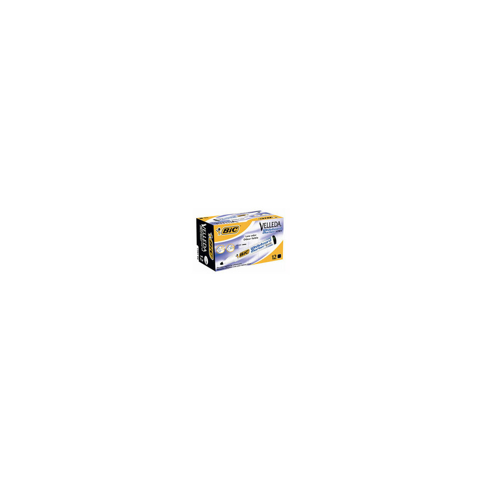 Bic Whiteboard Velleda Ecolutions 1701 12Pc(S) Marker Black