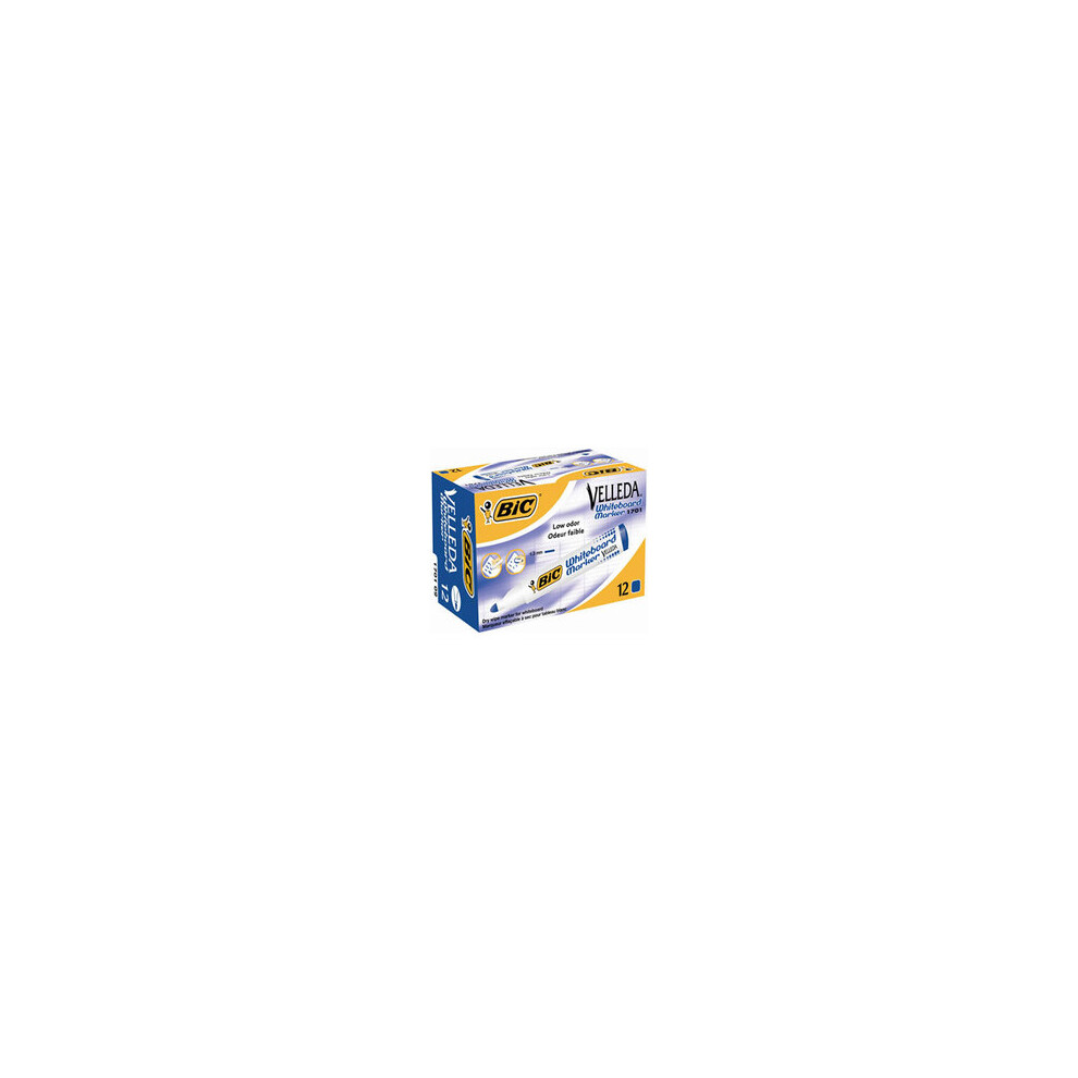 Bic Whiteboard Velleda Ecolutions 1701 12Pc(S) Marker Blue