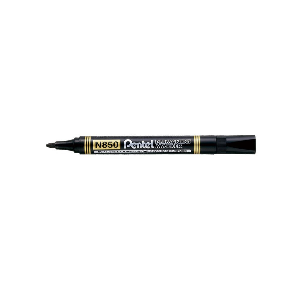 Pentel N850 12Pc(S) Permanent Marker Black