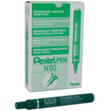 Pentel N 50 Bullet tip Green 12pc(s) permanent marker
