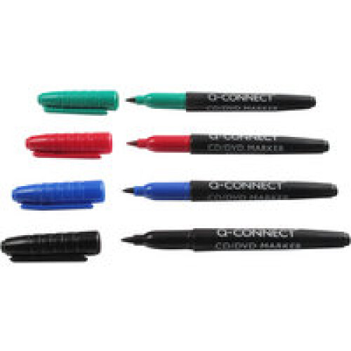 Q-CONNECT KF02305 Bullet tip Black,Blue,Green,Red 10pc(s)...