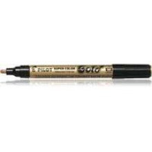 Pilot Super Color Bullet tip Gold permanent marker