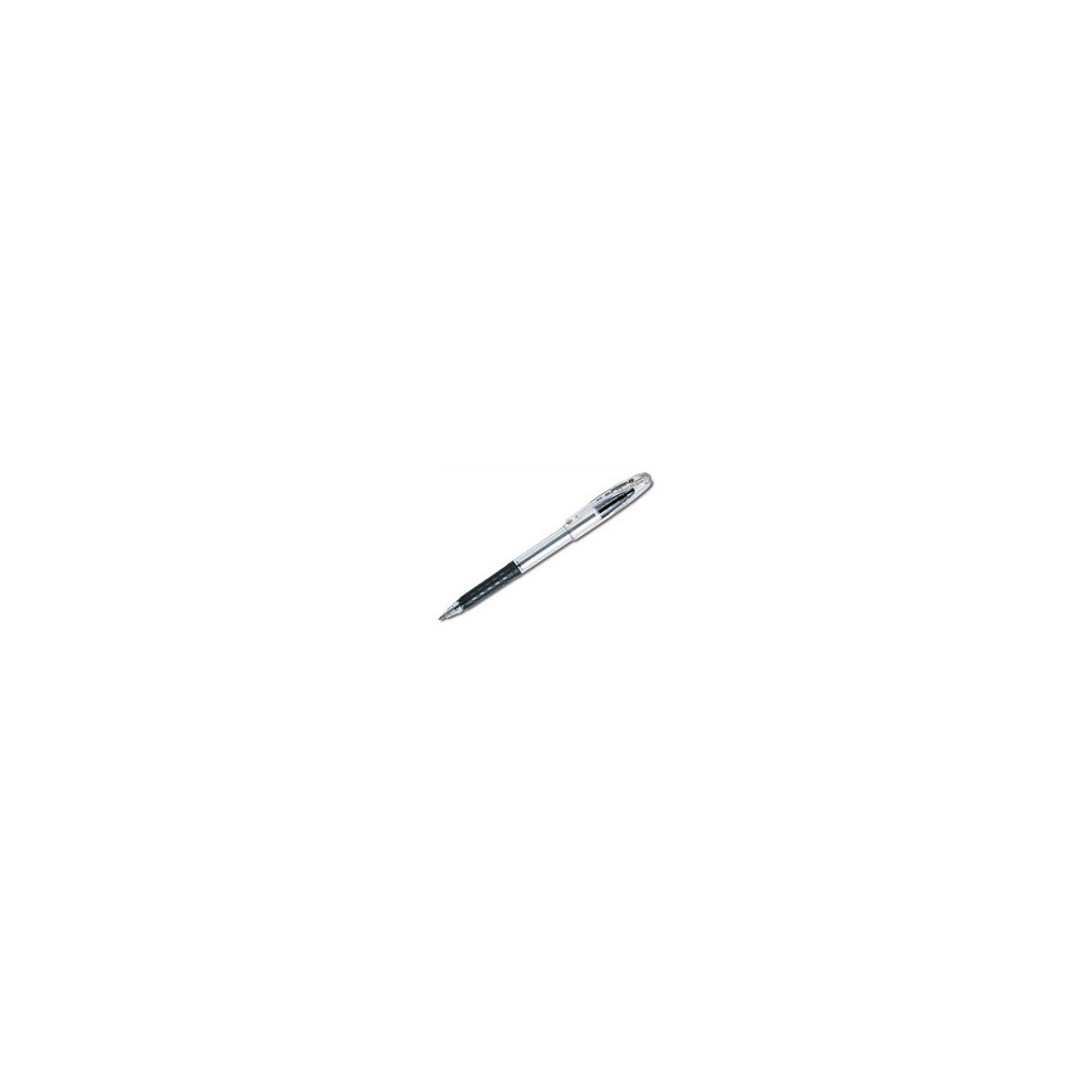 Pentel Superb M Stick Ballpoint Pen Medium Black 12Pc(S)