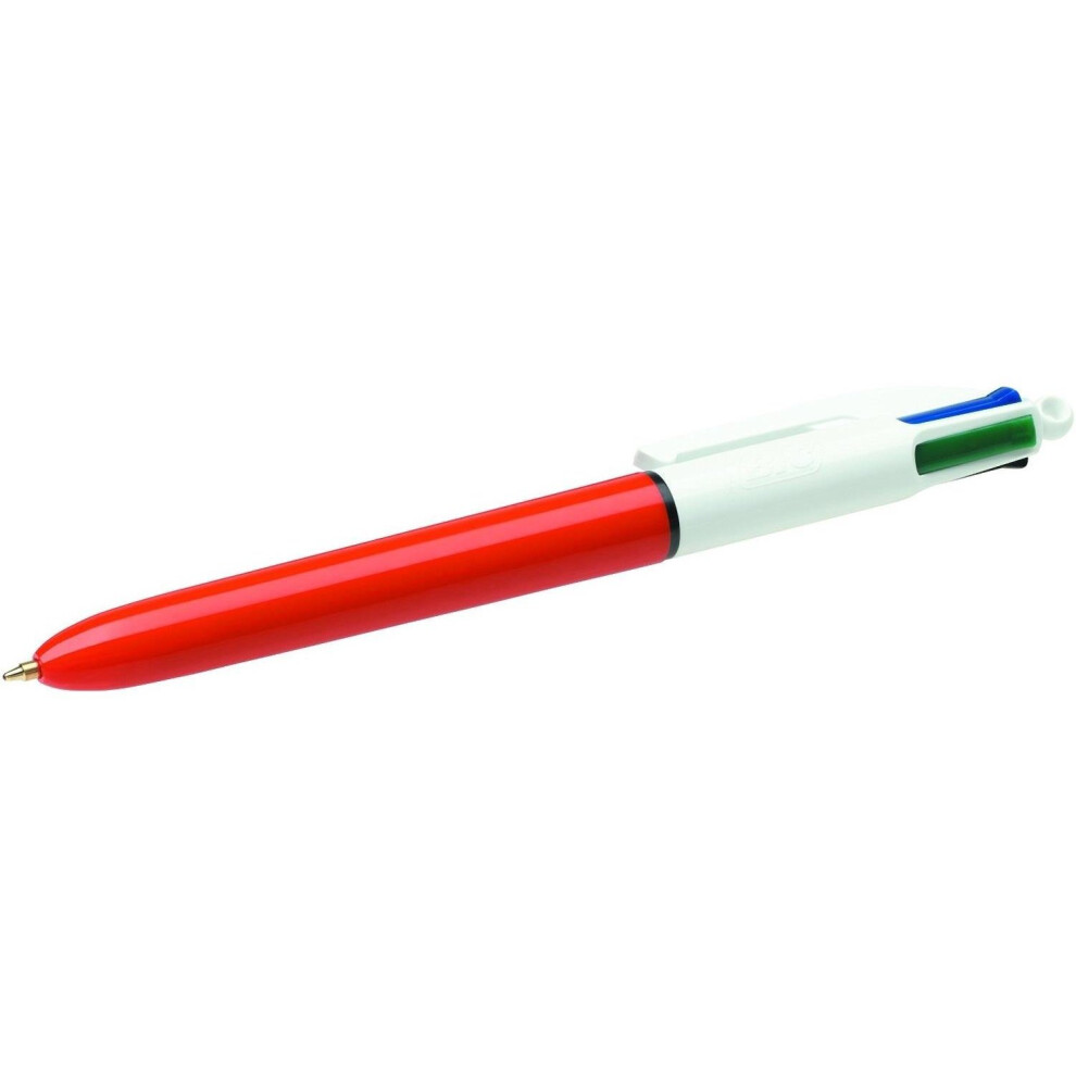 BIC 4-Color Clip-on retractable ballpoint pen Fine...