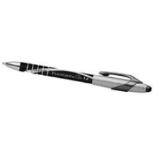 Papermate Ballpen PM Flexgrip Elite, Black, 12 Clip-on retractable...