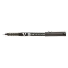 Pilot V5 Rollerball Pen Needle Tip 0.5mm Line 0.3mm Black Ref V501...