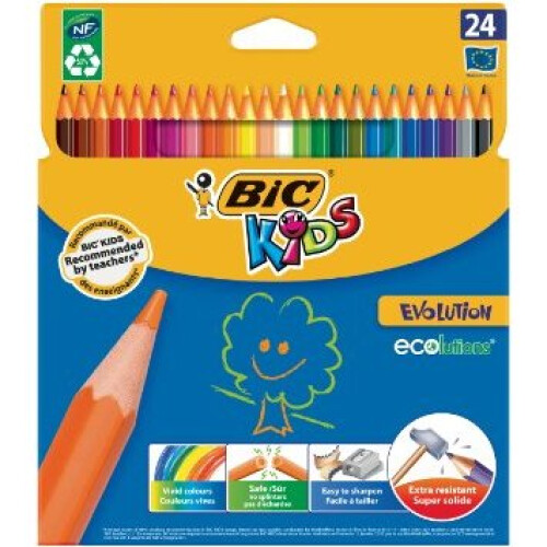 BIC BIC Kids Evolution Multi 24pc(s) colour pencil