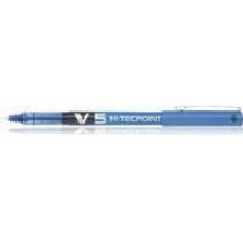 Rollerball-Stift - PILOT - V5 Hi-Tecpoint - Feine Spitze 0,5 mm - Blaue Flüssigtinte