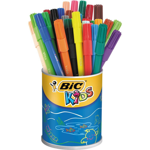 BIC Bic Kids Visa Felt Tip Pens Ultra Fine Tip Assorted (Pack of 36)