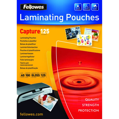 Fellowes Fellowes ImageLast A5 125 Micron Laminating Pouch - 100 pack