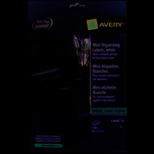 Avery L7656-25 White printer label
